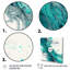 Turquoise Waves in Paradise VII - 3 pièces sur toile-87538278-87538279