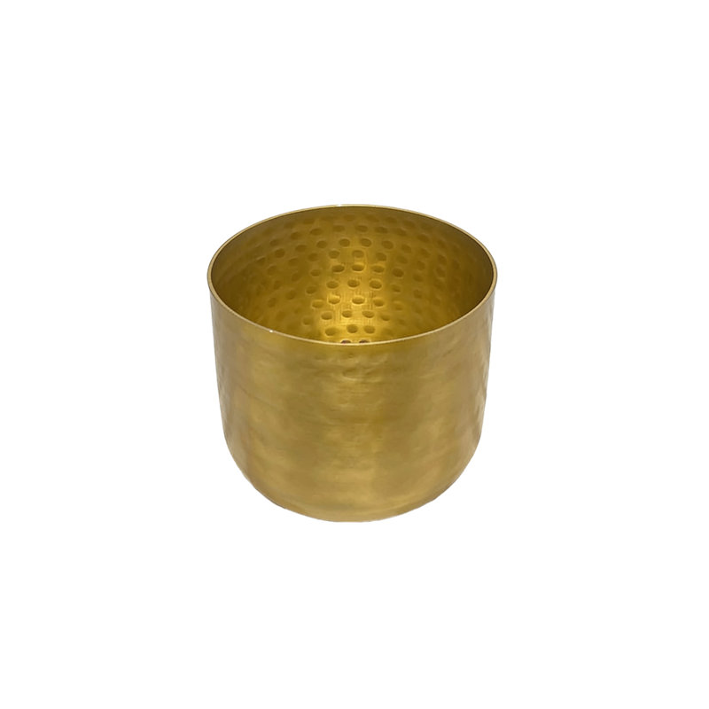 Radim Metal Pot Planter, 5.25"H x 7"W x 7"D