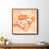 Toile sur cadre acajou