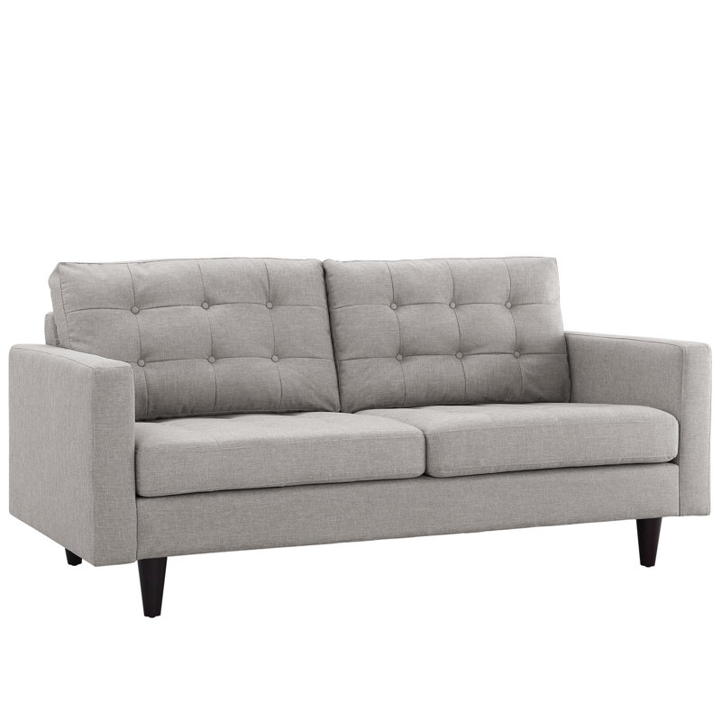 Causeuse rembourrée Empress de Modway, Gris clair