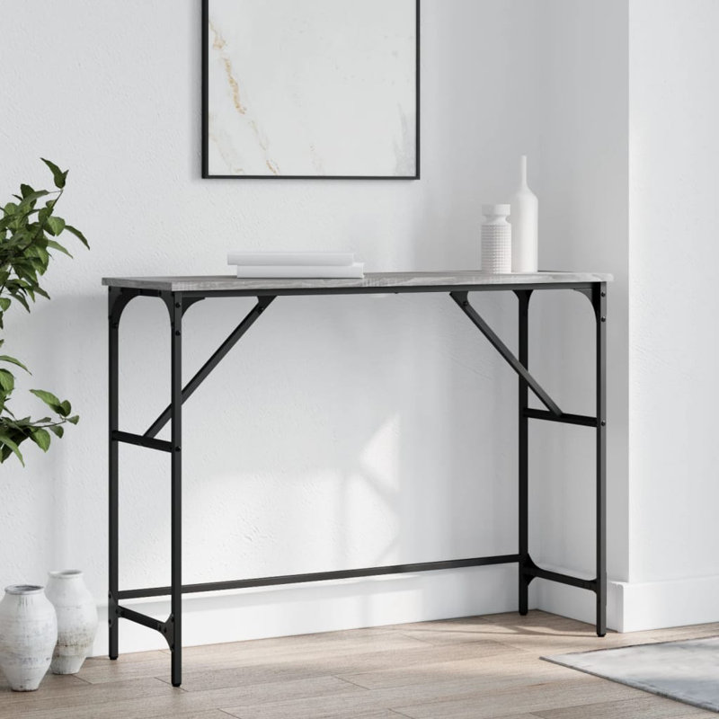 Console Table, 75cm H x 100cm W x 32cm D, Grey Sonoma