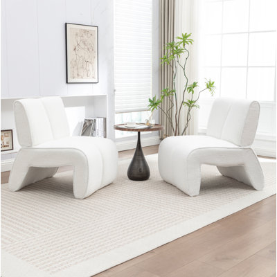 Mathias Upholstered Faux Fur Accent Chair