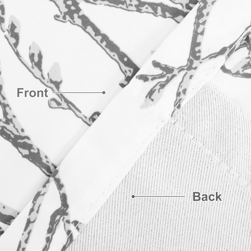 Blann Branch Tailored 52'' W Window Valance in, Gray, 52" W x 14" L