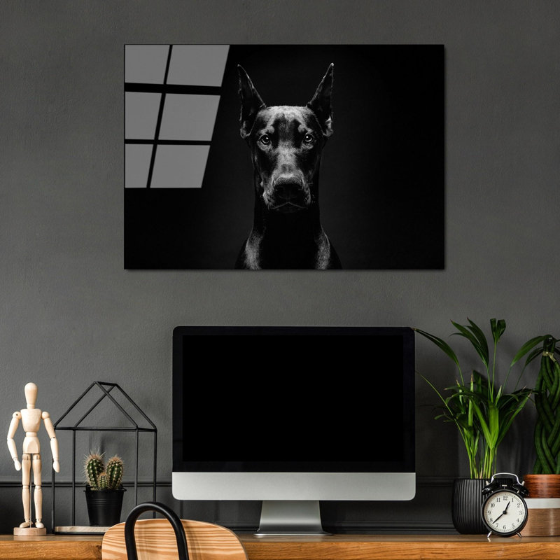 Élégante peinture décorative en verre trempé de 19,7 po x 27,6 po | 100% verre trempé, épaisseur: 0,16 pouce | Parfait pour la décoration intérieure, le salon et le bureau | Superbe œuvre d'art avec une esthétique moderne