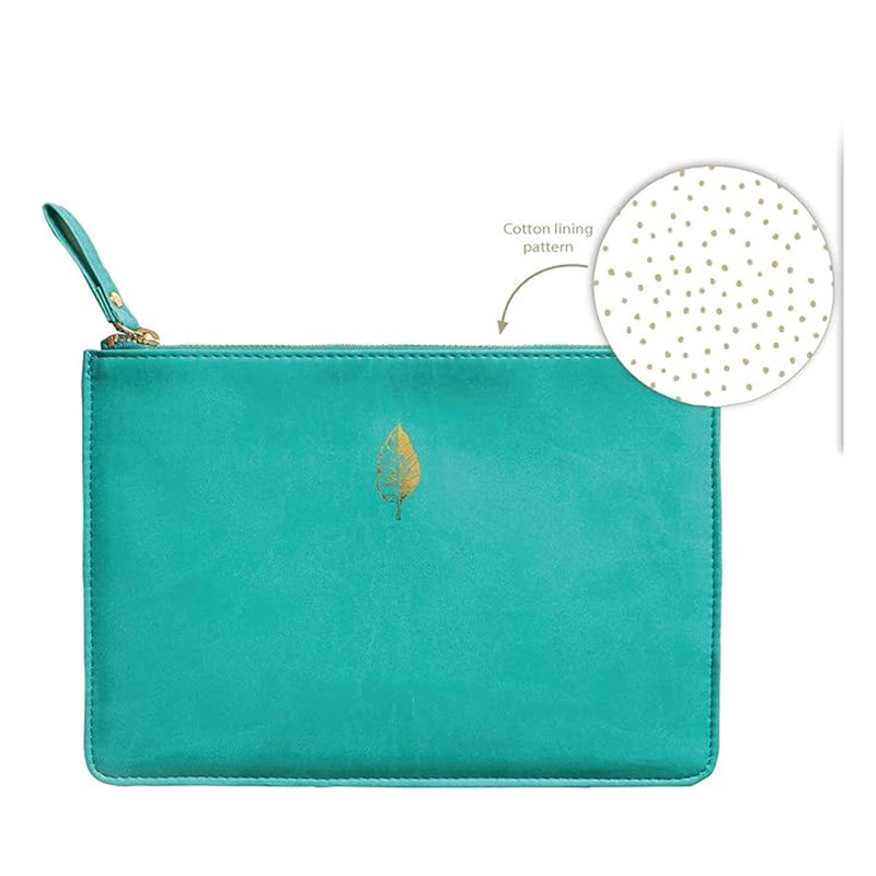  Sky + Miller Leaf Bag & Keyring Set - Teal
