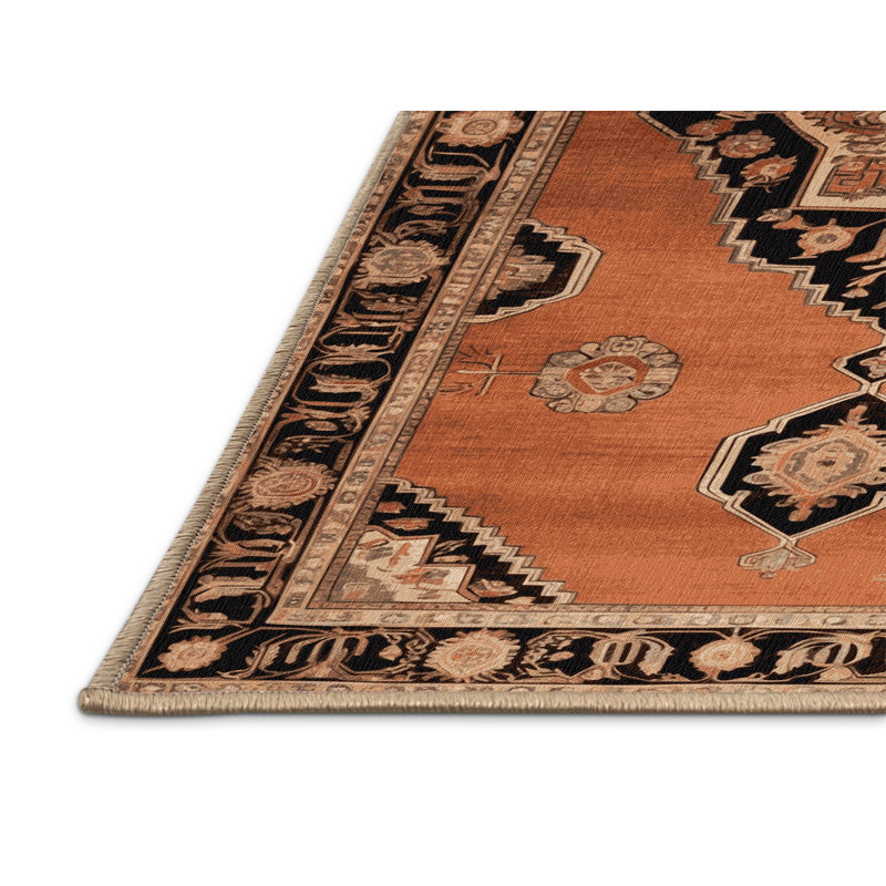 Tapis brun lavable à la machine