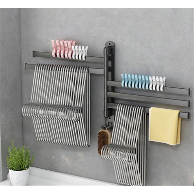 Flexispace 180° Rotatable Balcony Clothes Rack