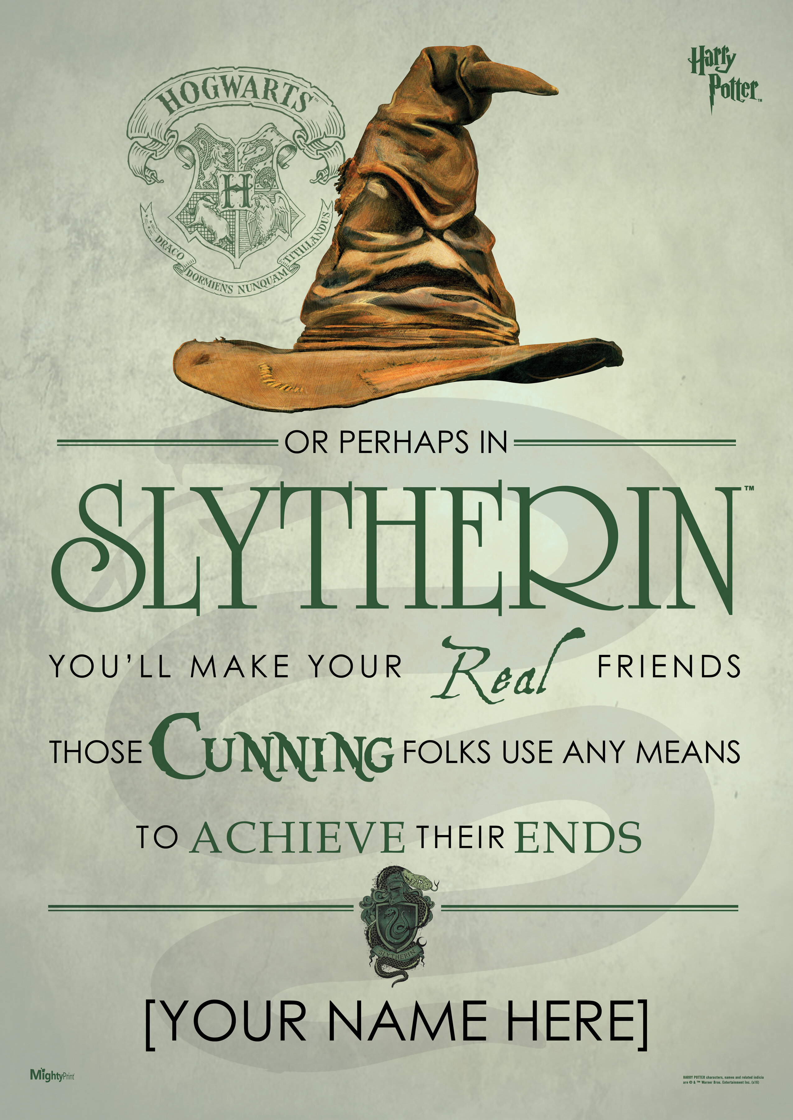 Hogwarts Harry Potter Slytherin - Paint By Number - Paint by