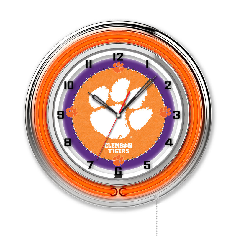 Horloge murale 19 po NCAA, Tigers de Clemson