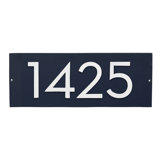 Floating Modern 4" Number Horizontal Address Plaque (4 Digits)