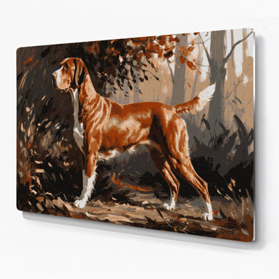 Dogs Bracco Italiano Brown Metal Wall Art