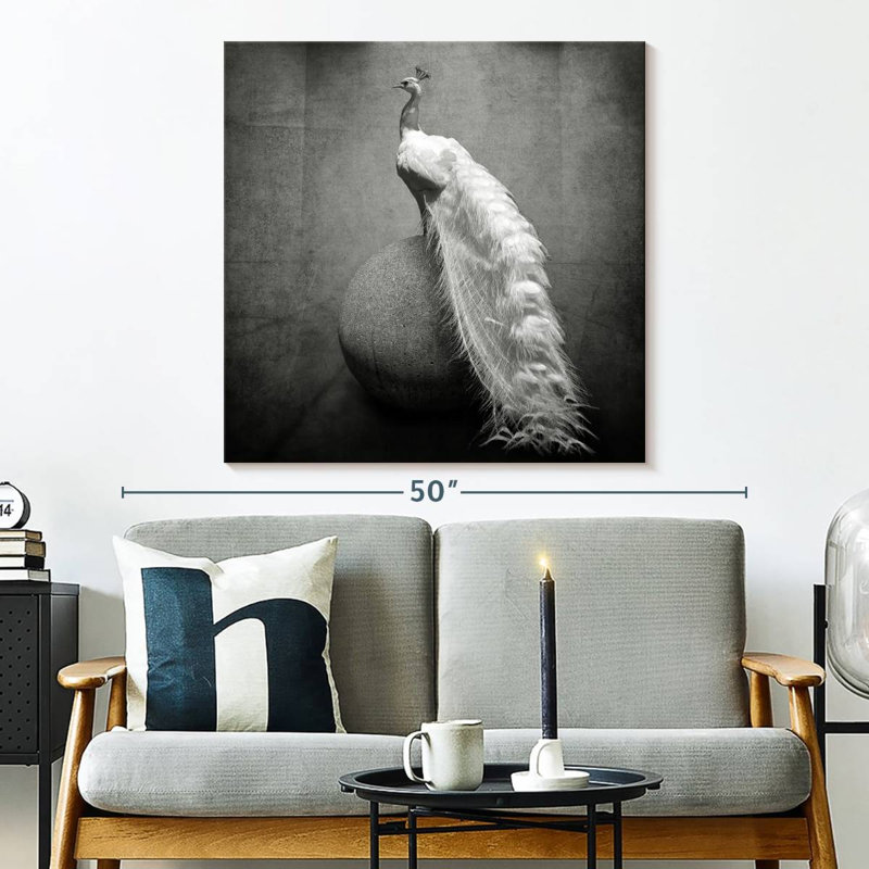 Crowle Peacock, 33" H x 33" W