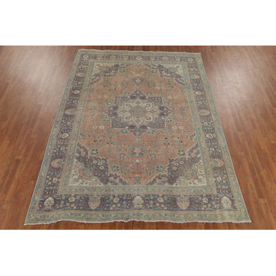 Distressed Wool Traditional Area Rug 8x11