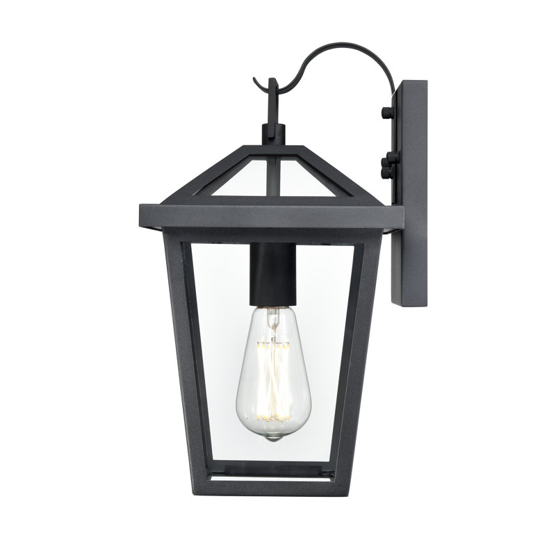Rajesh 1 Light Outdoor Wall Sconce, 14.5" H x 8" W x 8.75" D