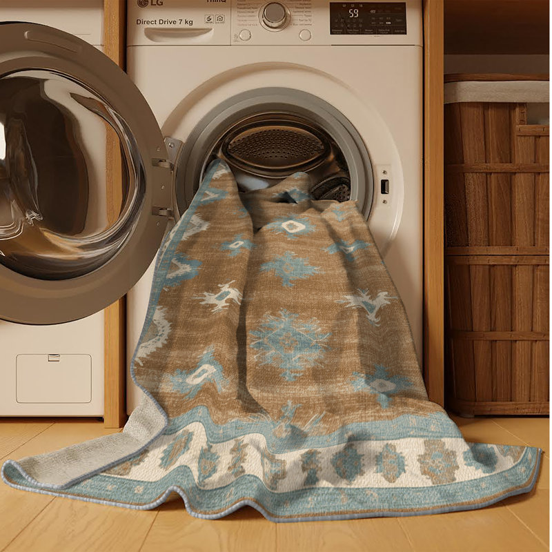 Tapis gris lavable à la machine, Rectangle 4pi x 6 pi
