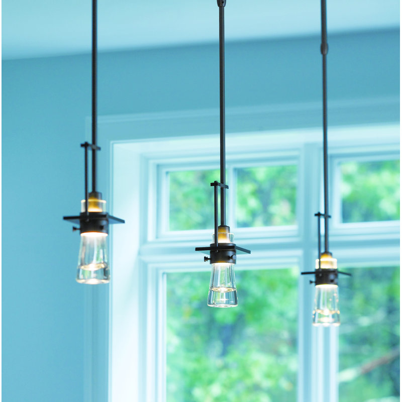 Erlenmeyer Mini Pendant, Bronze, Medium: 14.8" - 59.8"