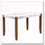 Table de salle à manger rectangulaire en faux marbre