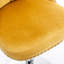 Tabourets de bar réglables à hauteur d'assise de 25 à 33 po, revêtus de velours, avec base pour une cuisine de pub à domicile de 2 po, hauteur confortable en or, revêtus de 2 po