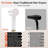 Ionic Hair Dryer, 160000 RPM High Speed Blow Dryer with 500 Million Negative Ions, Intelligent Thermo Control, Low Noise Lightweight Design-127305579