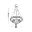 2 - Light Cylinder LED Chandelier