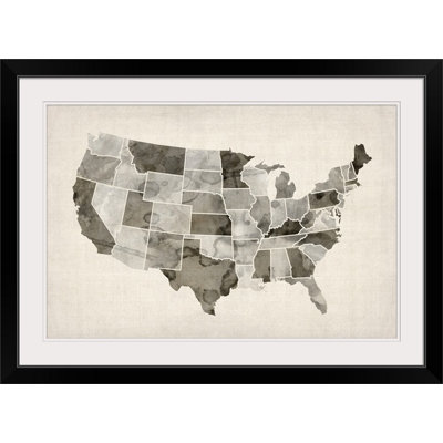 «Carte des États-Unis d'Amérique» par Bellen, impression