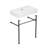 Turner 30" W x 16" D x 35" H Ceramic Rectangular Console Bathroom Sink with Overflow-102412042
