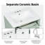 Meuble-lavabo simple 24 po avec lavabo en céramique, tiroirs, tablette intérieure réglable et support-2070320508-2070320482