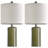 20.25" Modern Ceramic Bedside Lamp for Bedroom Decor Farmhouse Table Lamp Living Room Office Dorm