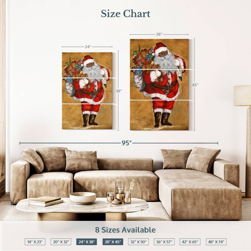 Lelend, cadeaux afro-américains de St. Nick, H 38 po x l 24 po