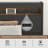 Queen Size Black Wood Headboard with RGB LED Lights, Hidden Storage & Built-in Charging Station, Modern Headboard for Bed with App & Remote Control-584358191-584358184