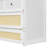 Full Size Murphy Bed With Large Drawers,White-1745128426
