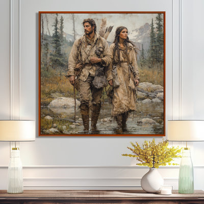Avyaan Lewis And Clark Expedition In 1804 II - Native American warrior Wall Art