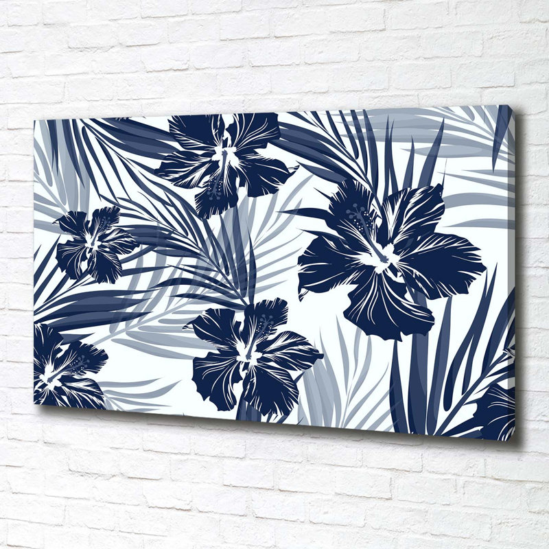 Tropical Flowers - Wrapped Canvas Print