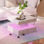 Charvez Modern Square High-Gloss LED Coffee Table with Storage-1964231637-1964231640