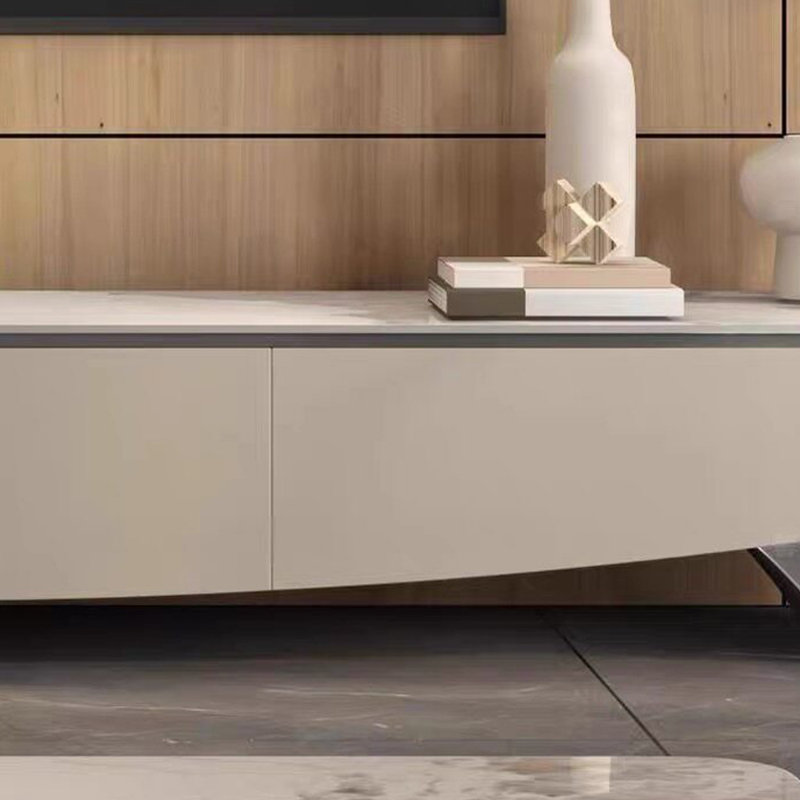 Meuble télé moderne en bois manufacturé beige