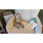 Chaise berçante moderne, chaise berçante texturée avec base en bois massif-911480758