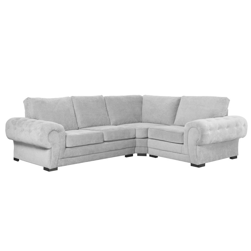 Carnot Verona Reversible Corner Sofa, Light Grey, Right Hand Facing