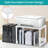 Desktop Printer Stand With Storage, Printer Stand Shelf Desk Organzier For Home/Office, Modern Wood Printer Riser Under Desk Small Table