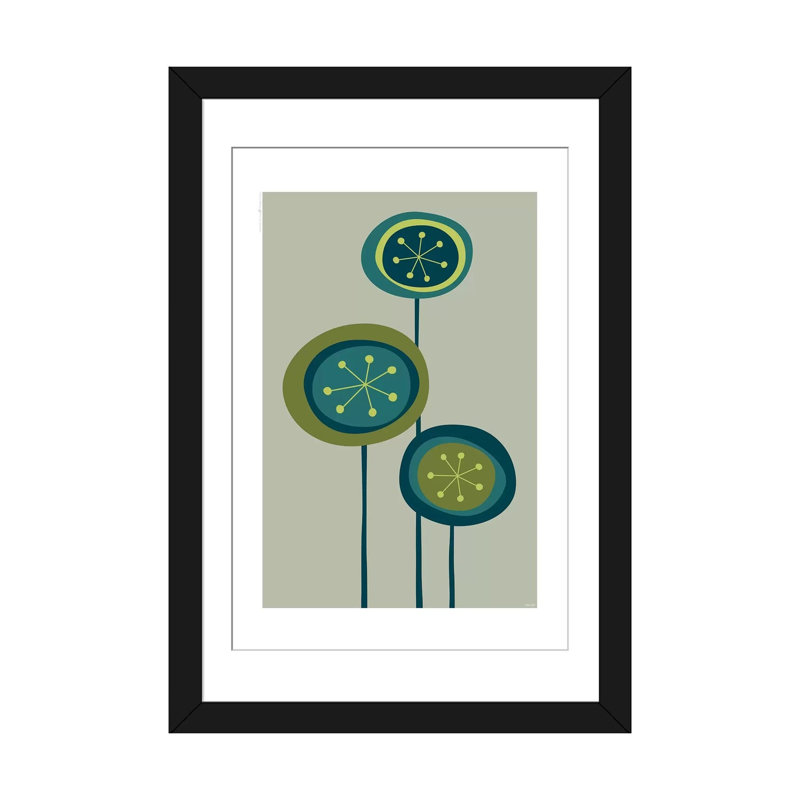 « fleurs ii », impression sur toile, H 24 po x l 16 po x P 1 po, Papier d'art encadré noir, Blanc