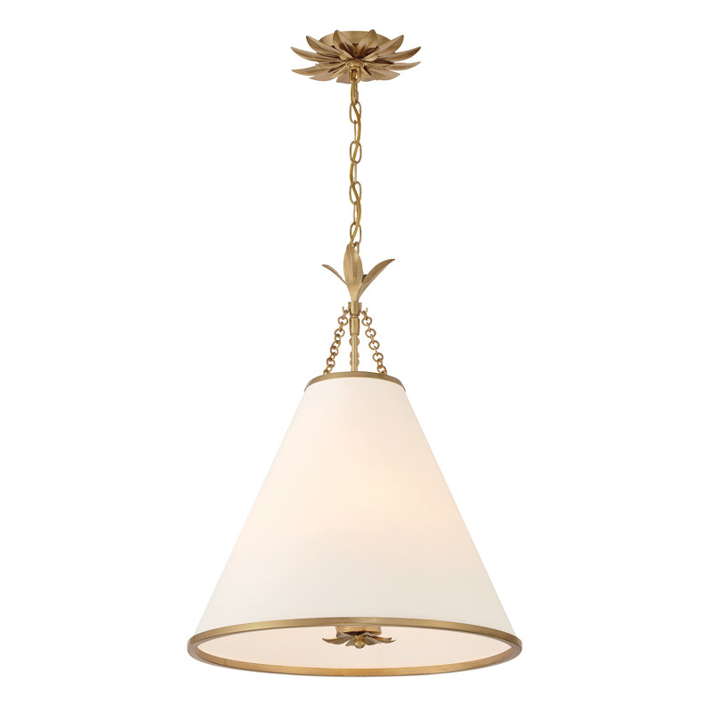 Luminaire suspendu 18 po Taliaferro, Doré