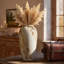Vase de table texturé en céramique fait à la main de style rustique pour la maison, le bureau, la chambre à coucher et le salon-1159419785