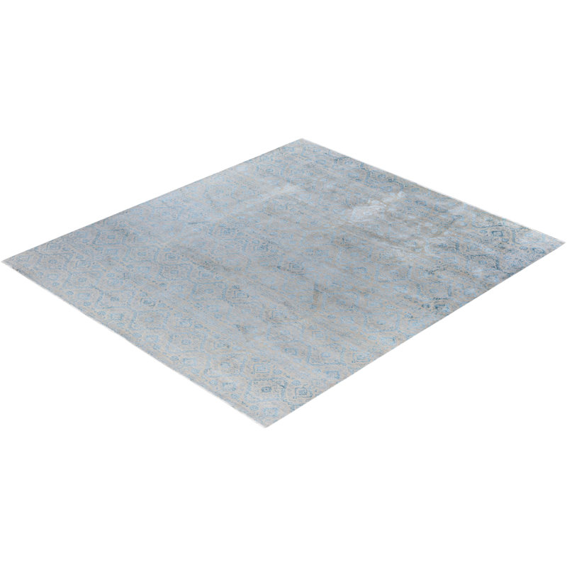 Overdyed One-of-a-Kind 9' 0" X 10' 2" Hand Knotted Area Rug