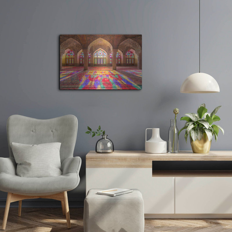 «Pink Mosque Of Shirazranan» par Luxe, H 16 po x l 24 po