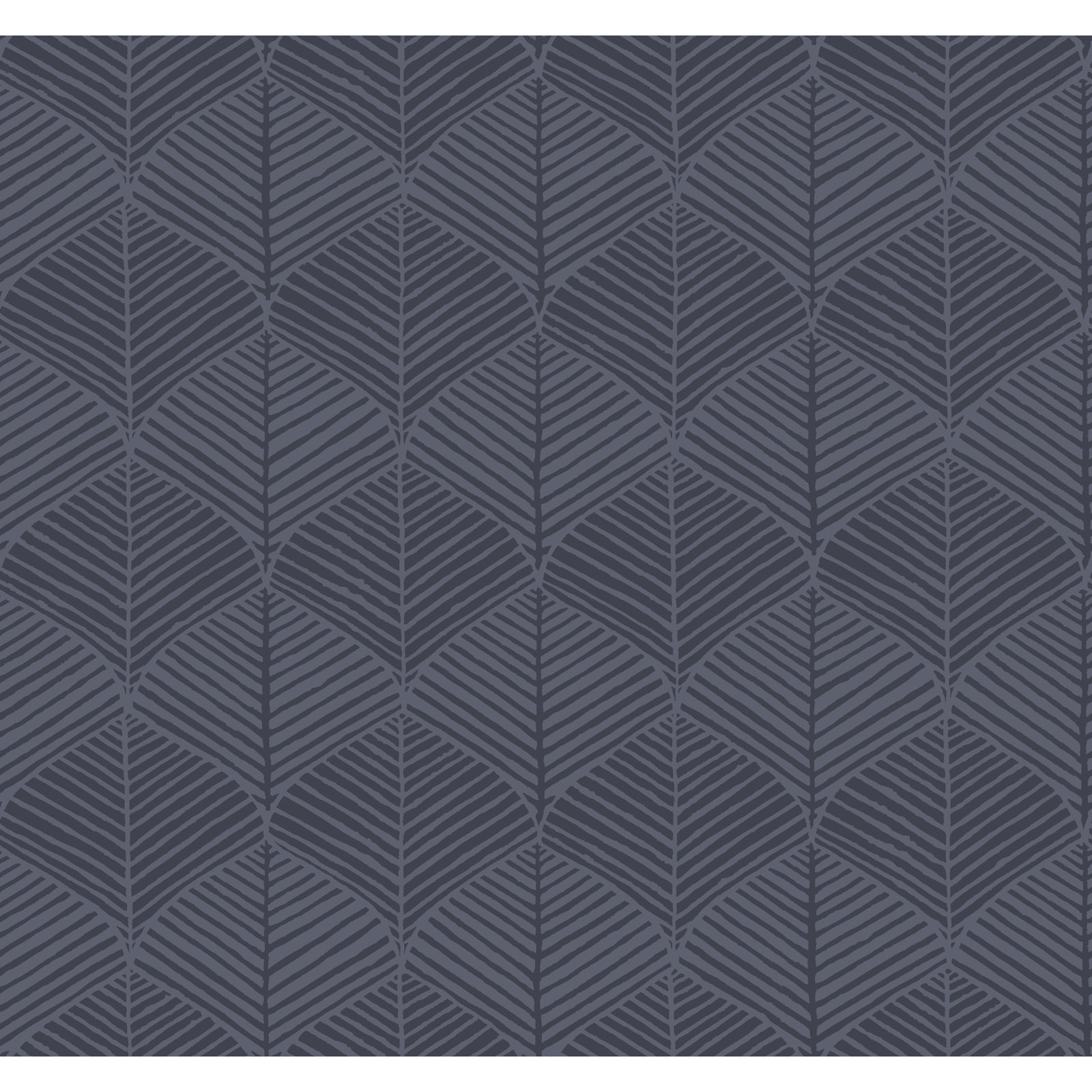 Biella Modern Floral Wallpaper, Navy