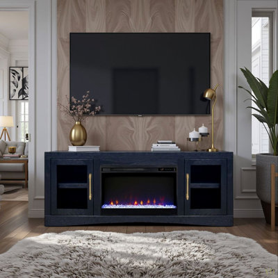Heritage 65 Inch Fireplace TV Stand, For Tvs Up To 75 Inches