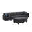 Jessica 148.5" Wide Modular Sofa with Ottoman-1862768219