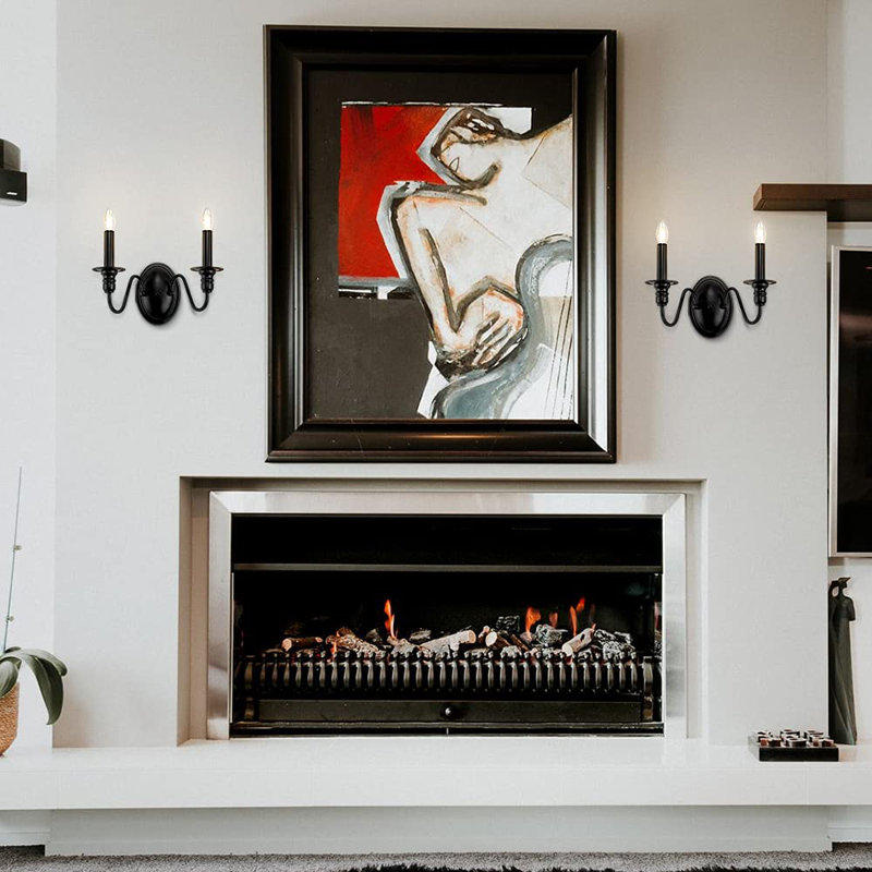 Cathyrn 2-Light Dammable Candle Wall Light