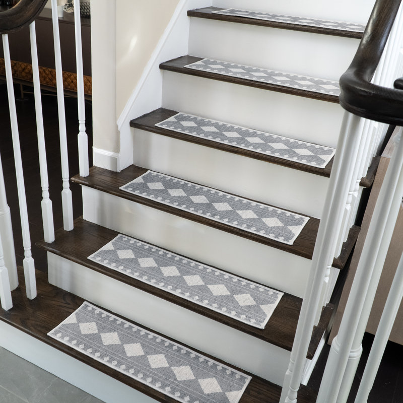 Tapis d'escalier Saranac, gris