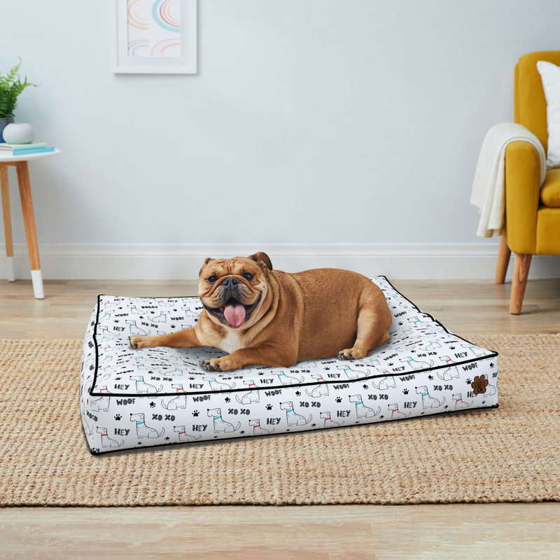 Lit pour chien pour petits - moyens - grands chiens - Matelas pour lit doux pour animal de compagnie avec housse lavable à la machine et caisse en mousse de polyuréthane
