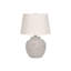Lighting, 22 po, lampe de table, béton crème, abat-jour ivoire / crème, moderne